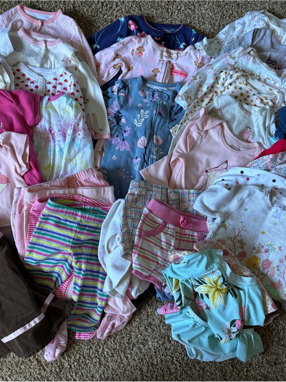 Large lot (45 items) of 6 month girl clothes